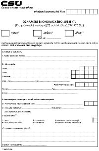 ČSÚ - nový formulář 2009